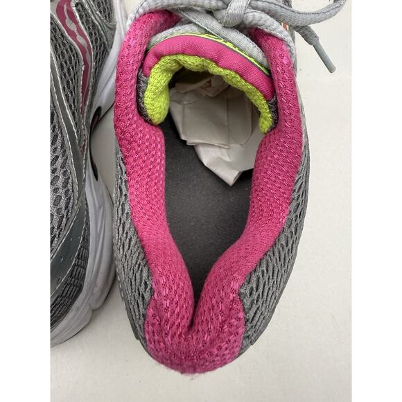 Saucony Women's Cohesion 6 Running Shoes Sneakers Size 7 Gray Pink Neon *USED... - Picture 7 of 16